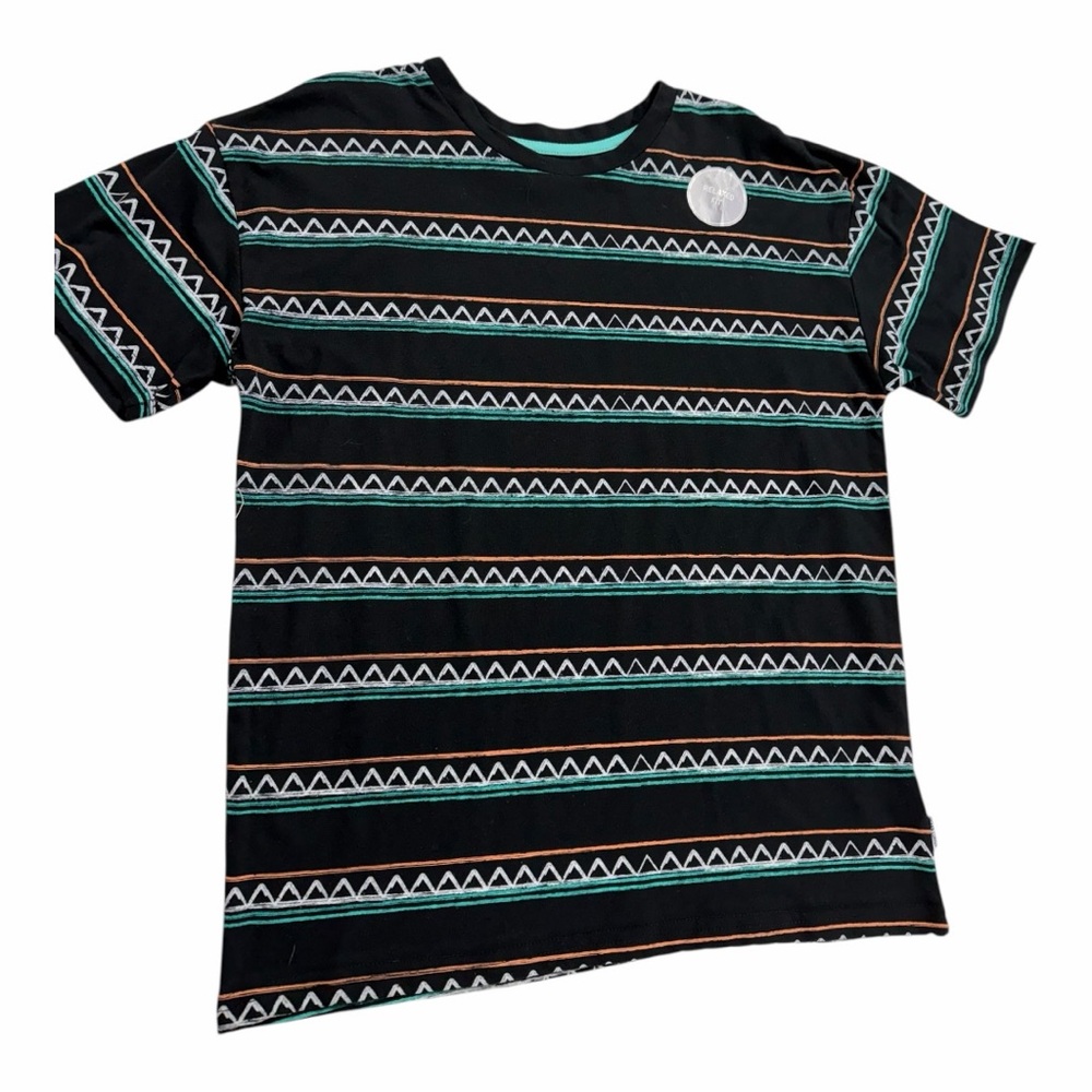 Patterned Kids T-Shirt - Black and Blue